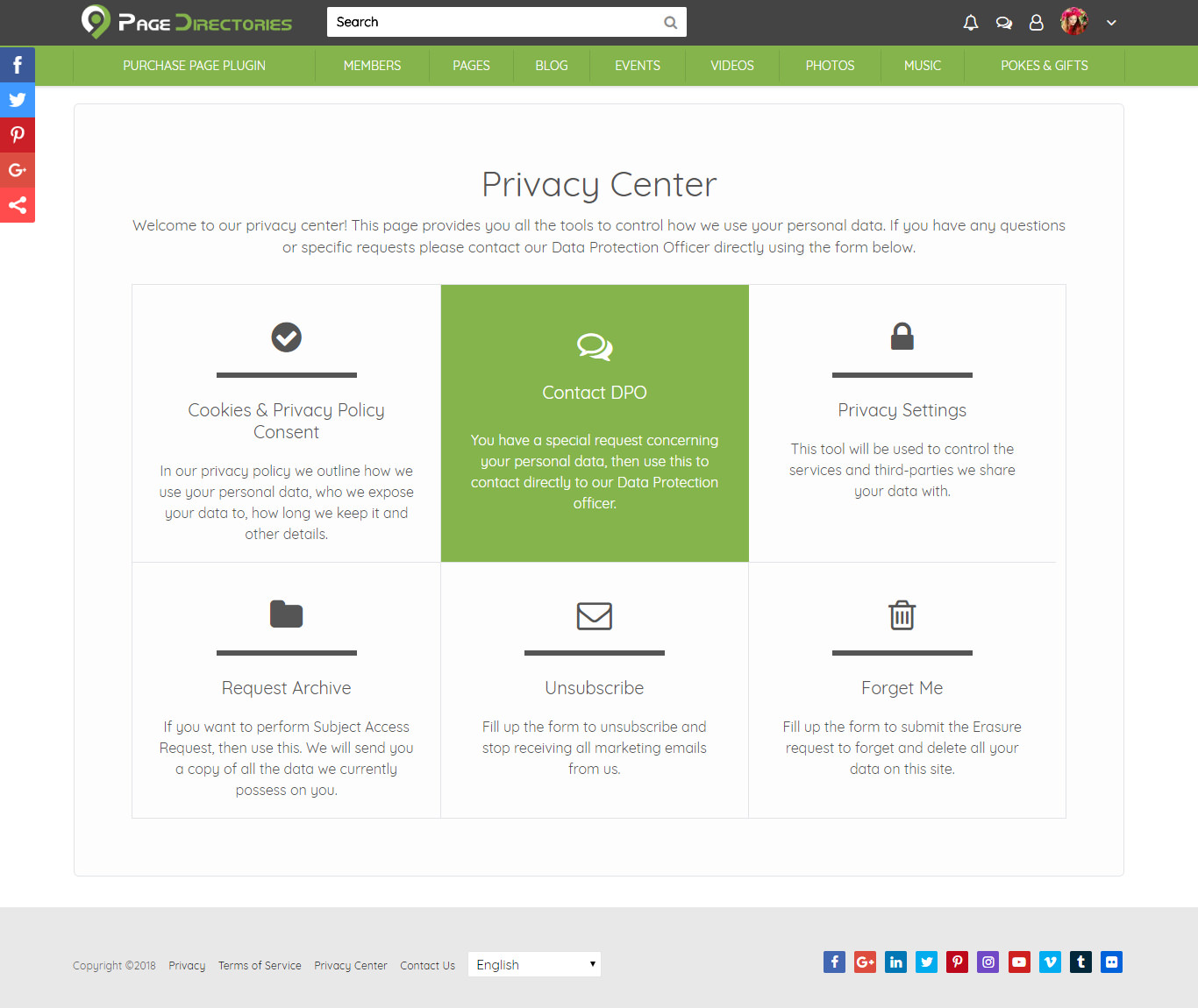 Privacy Center