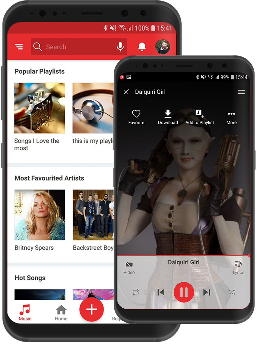 Custom Music for Android Mobile App Extension