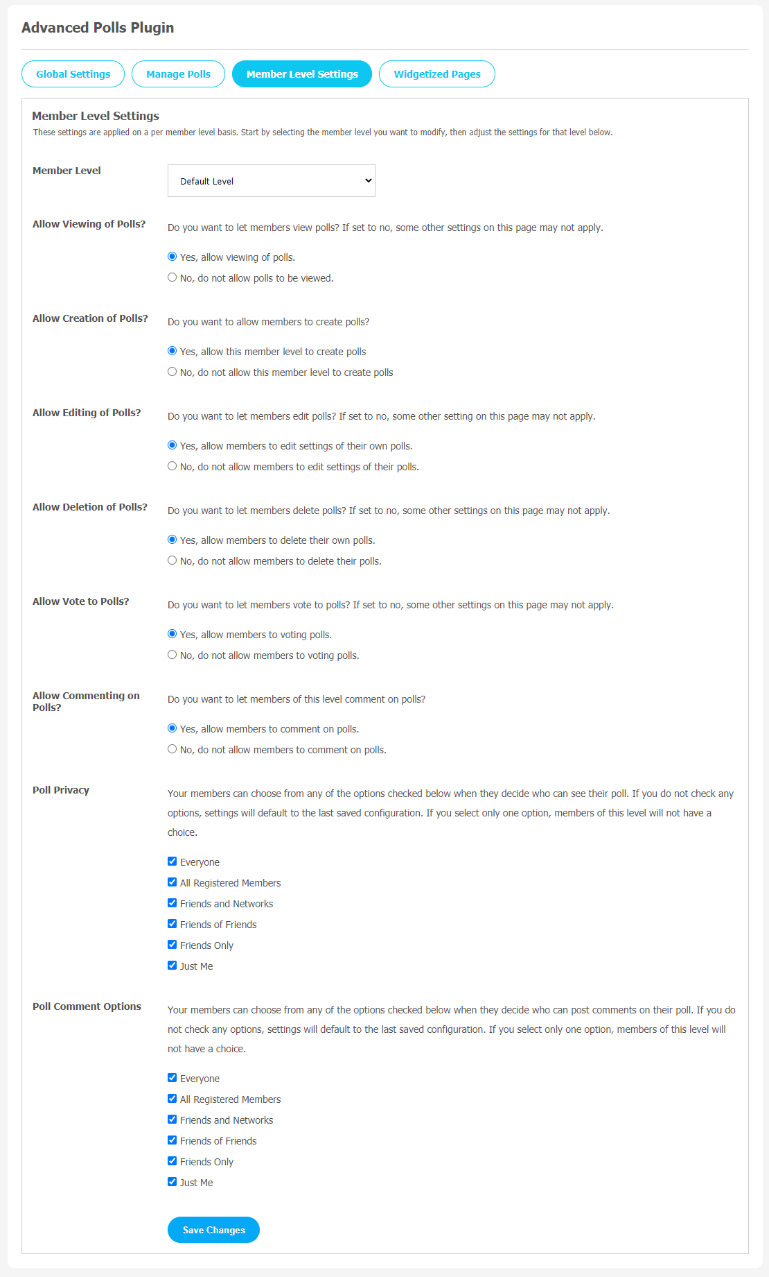 Advanced Polls Plugin