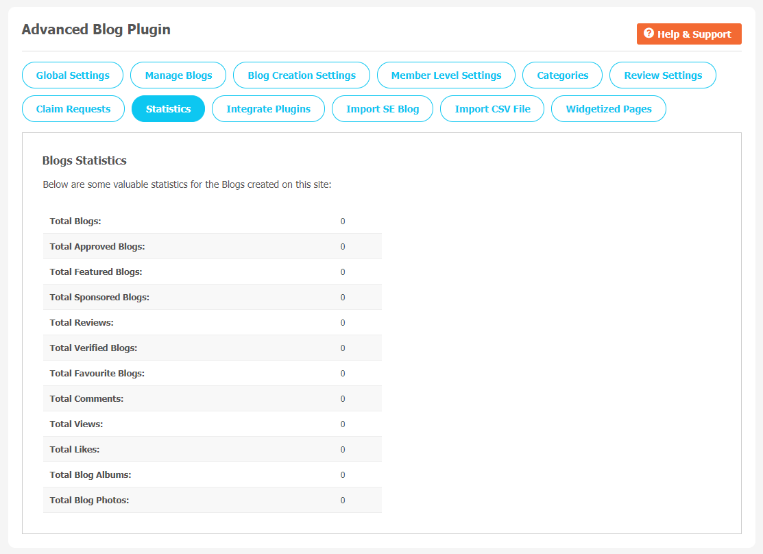 Advanced Blog Plugin