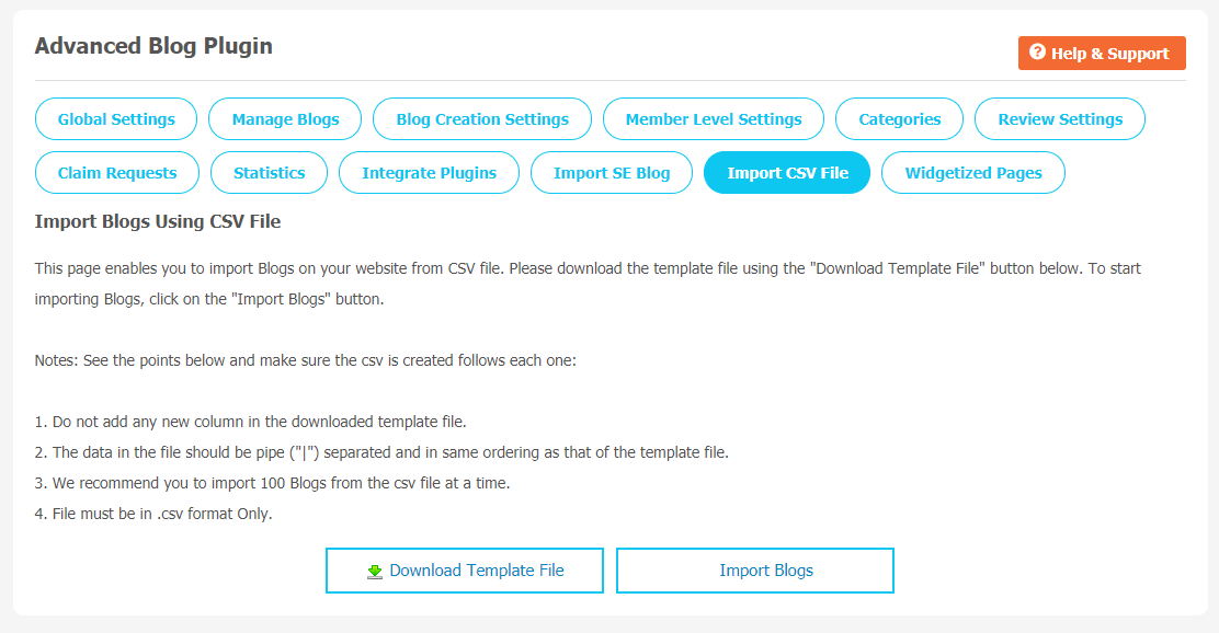 Advanced Blog Plugin