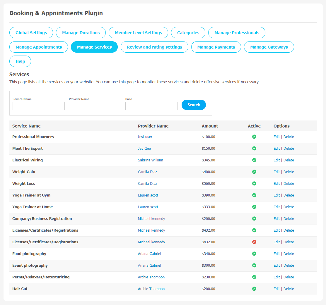 Booking and Appointments Plugin