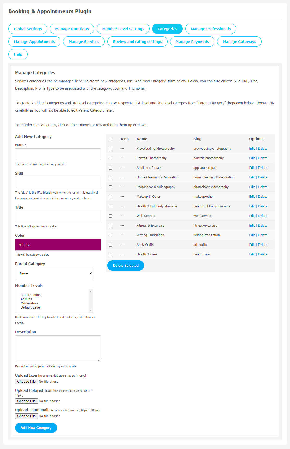 Booking and Appointments Plugin