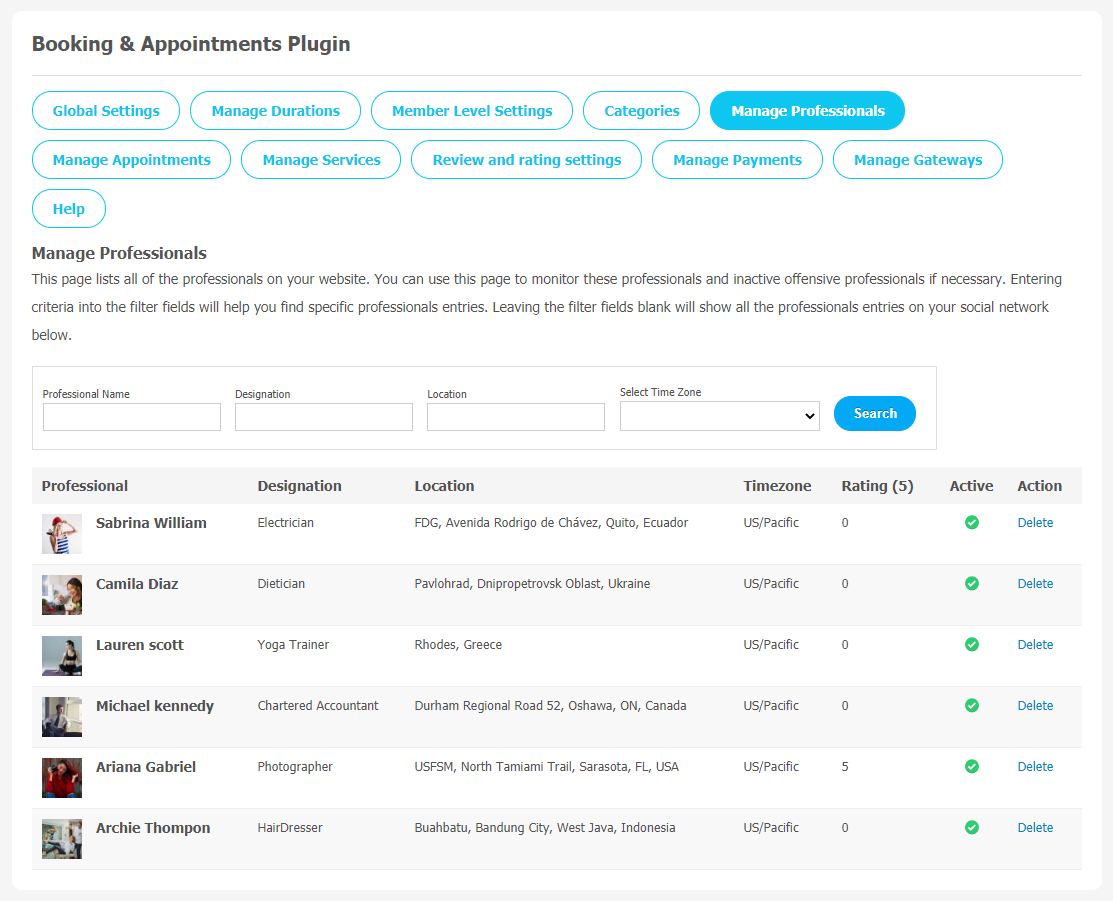 Booking and Appointments Plugin