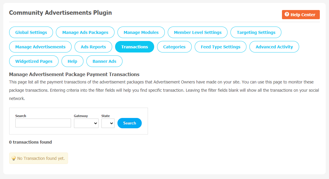 Community Advertisements Plugin