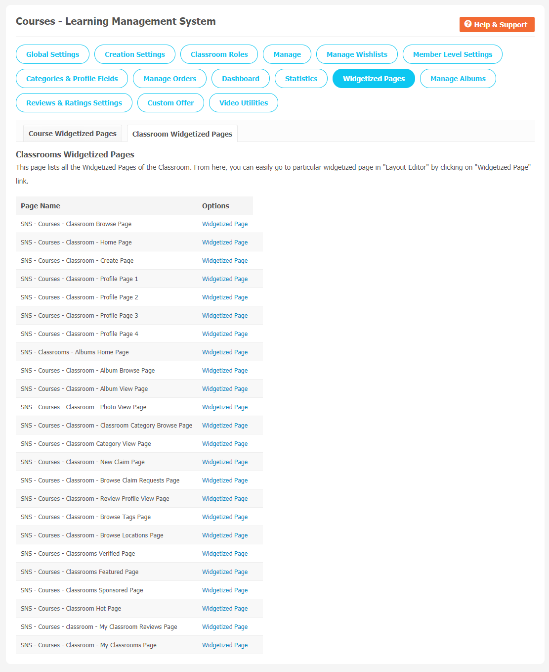 Courses: Learning Management System