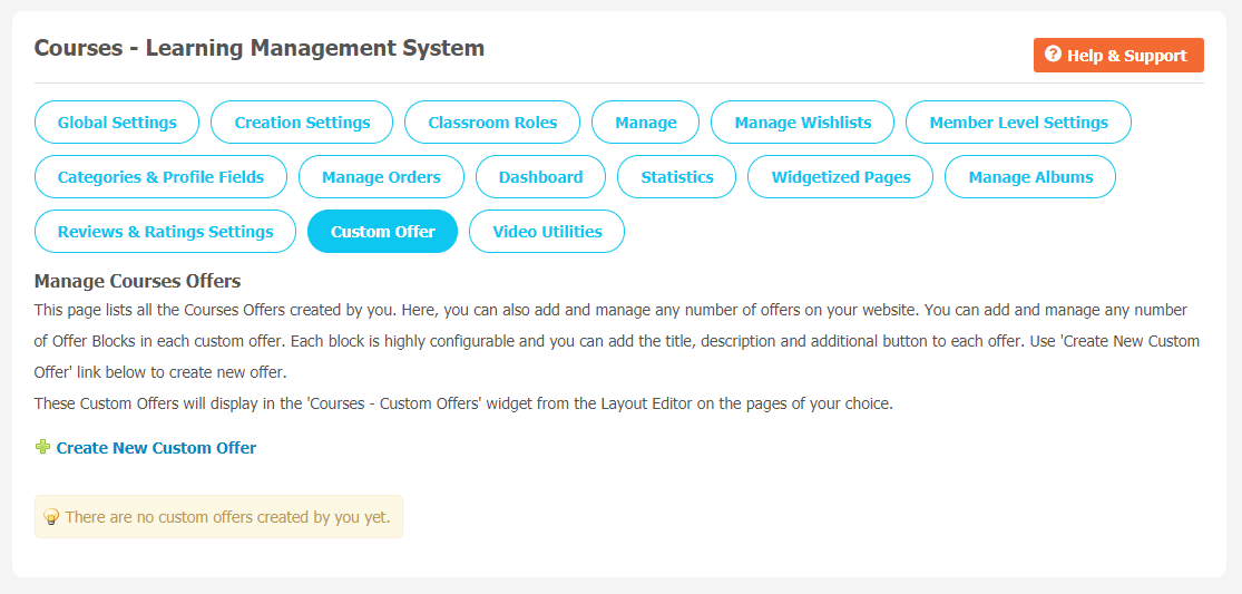 Courses: Learning Management System