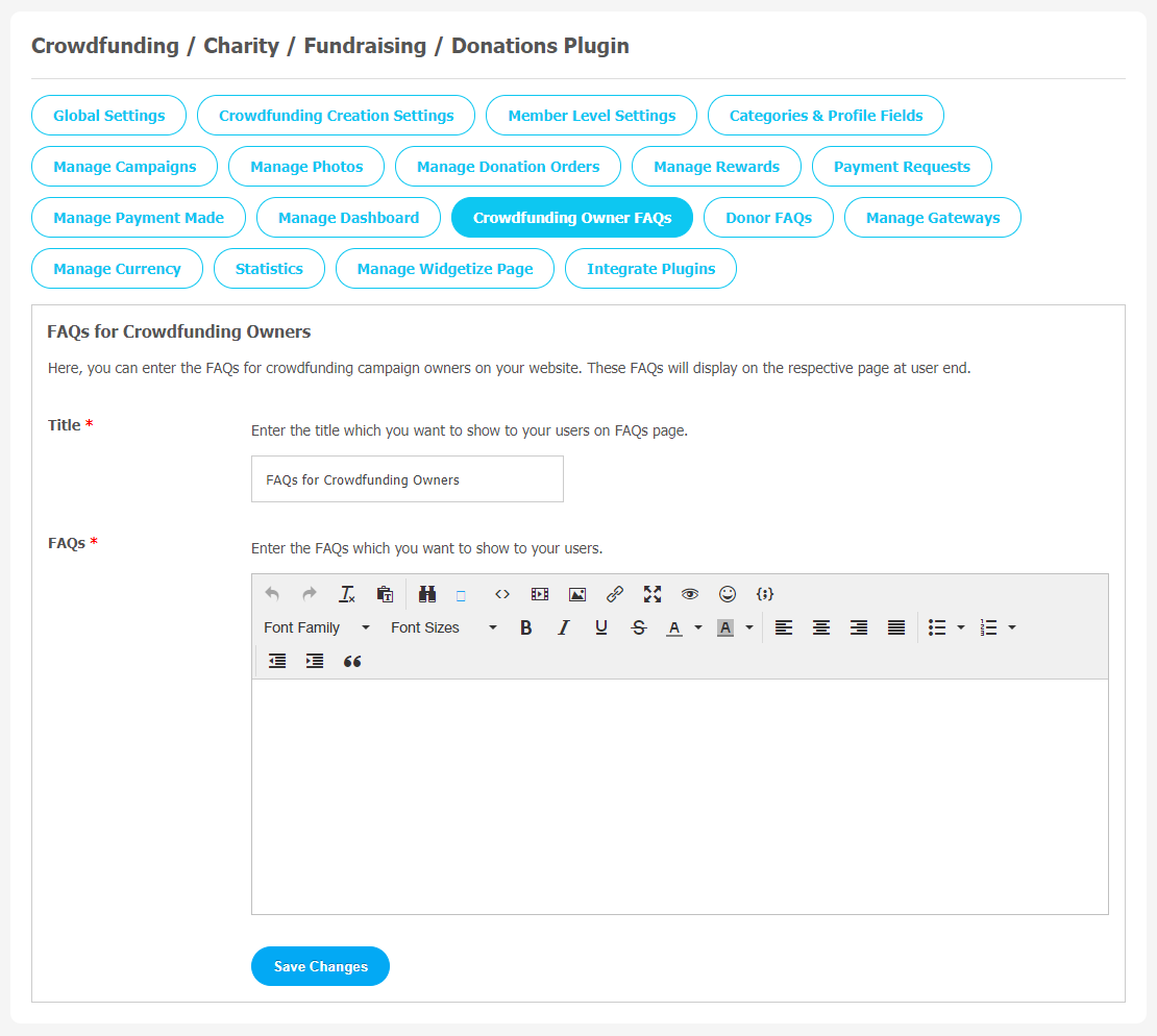 Crowdfunding / Charity / Fundraising / Donations Plugin