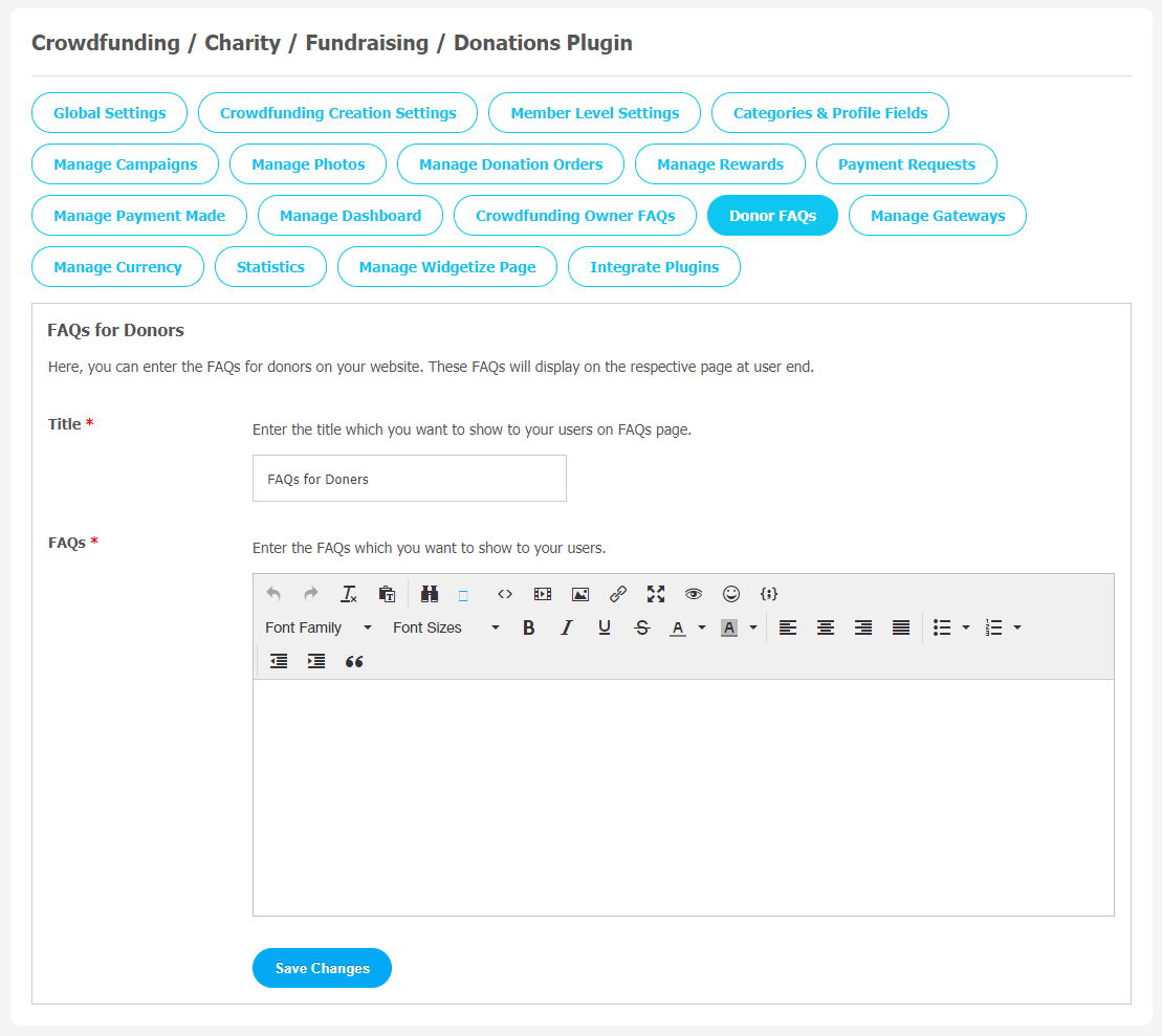 Crowdfunding / Charity / Fundraising / Donations Plugin