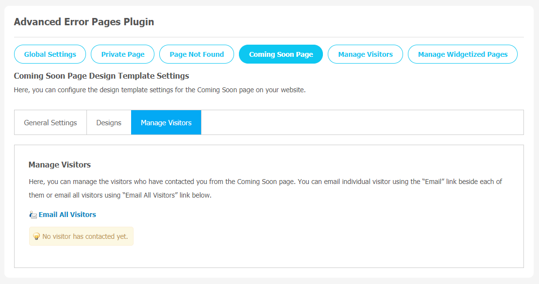 Advanced Error Pages Plugin