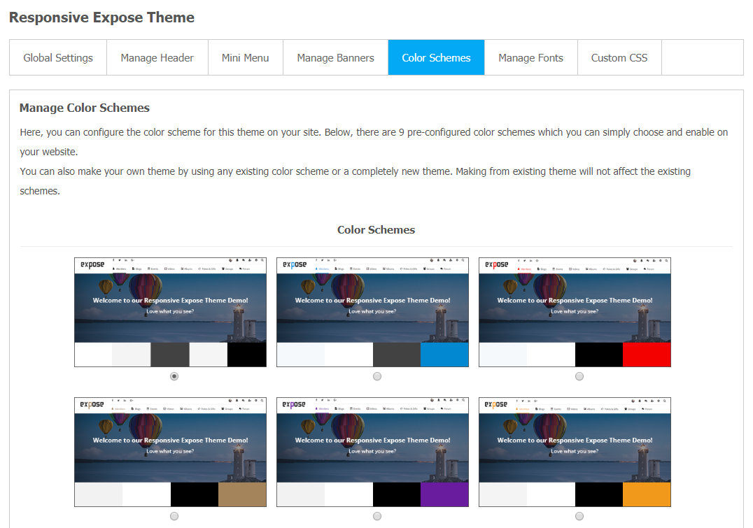 Responsive Expose Theme