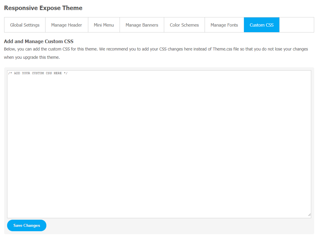 Responsive Expose Theme