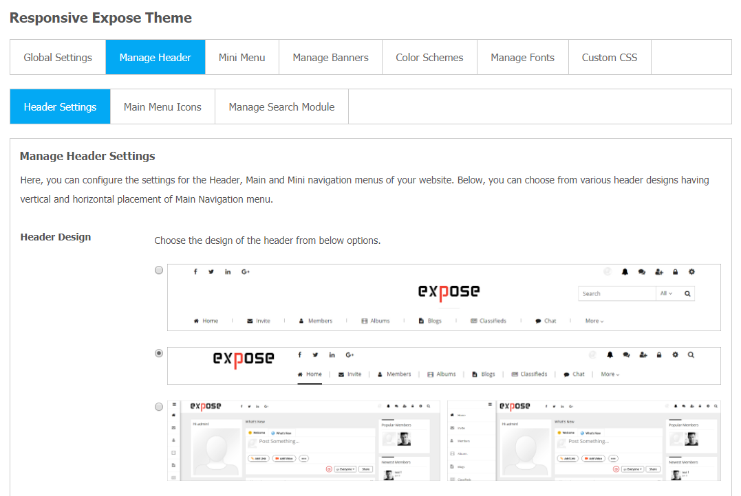 Responsive Expose Theme