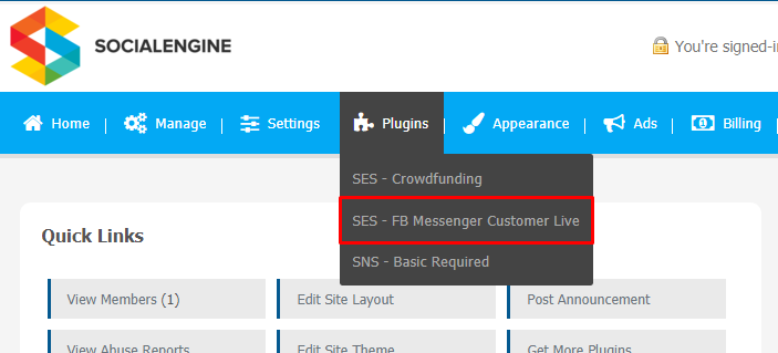 FB Messenger Customer Live Chat Plugin