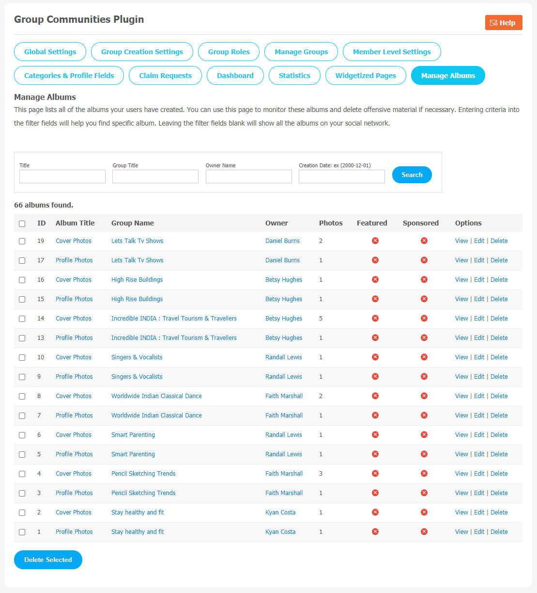 Group Communities Plugin