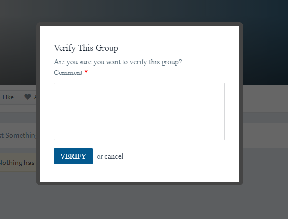 Group Verifications by Members Extension
