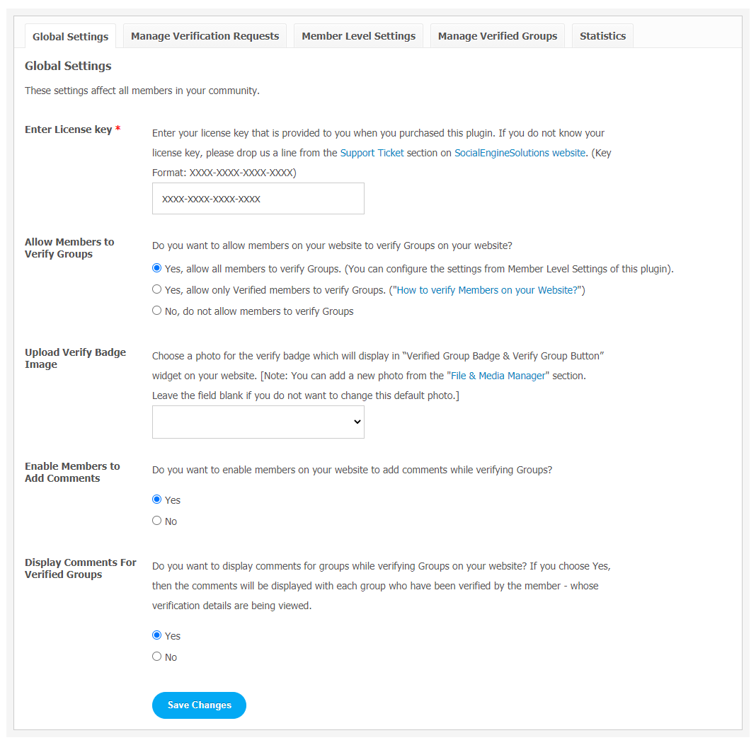 Group Verifications by Members Extension