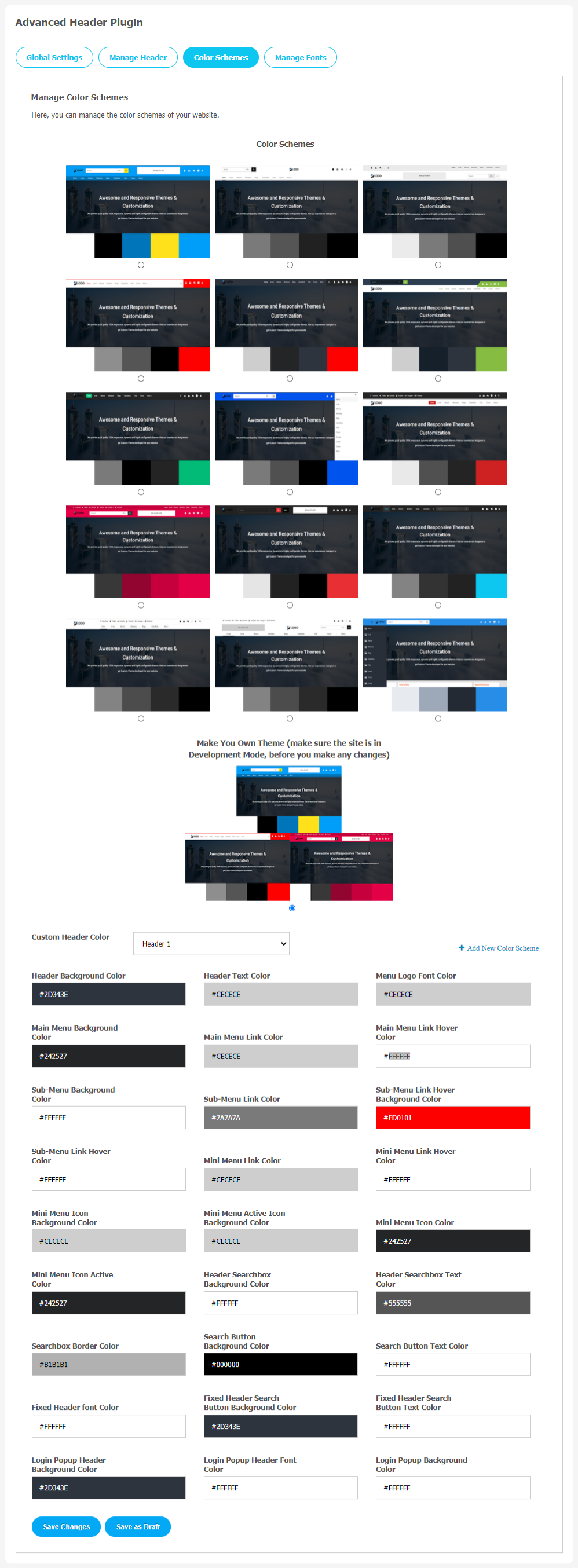 Advance Headers Plugin