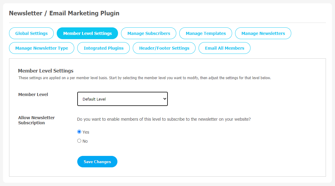 Newsletter/Email Marketing Plugin