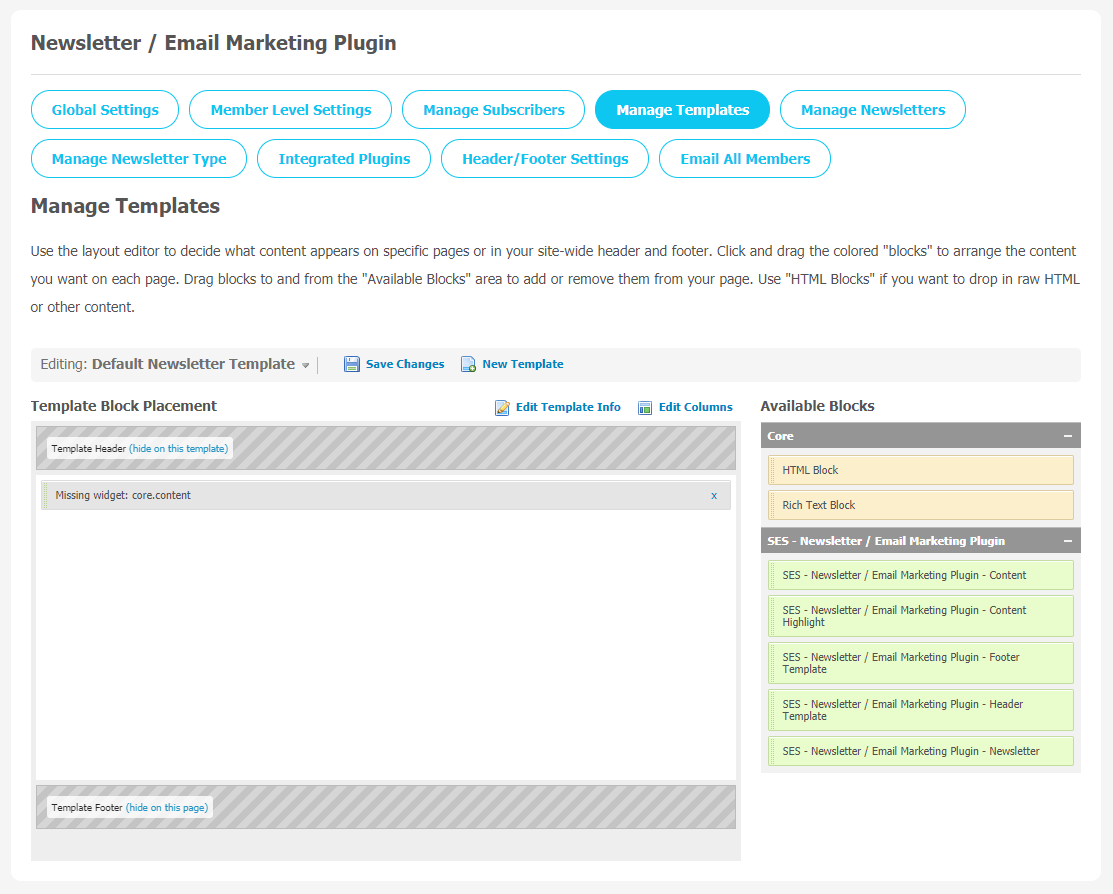 Newsletter/Email Marketing Plugin