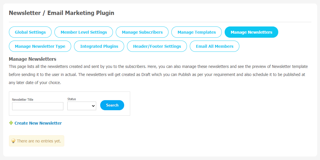 Newsletter/Email Marketing Plugin