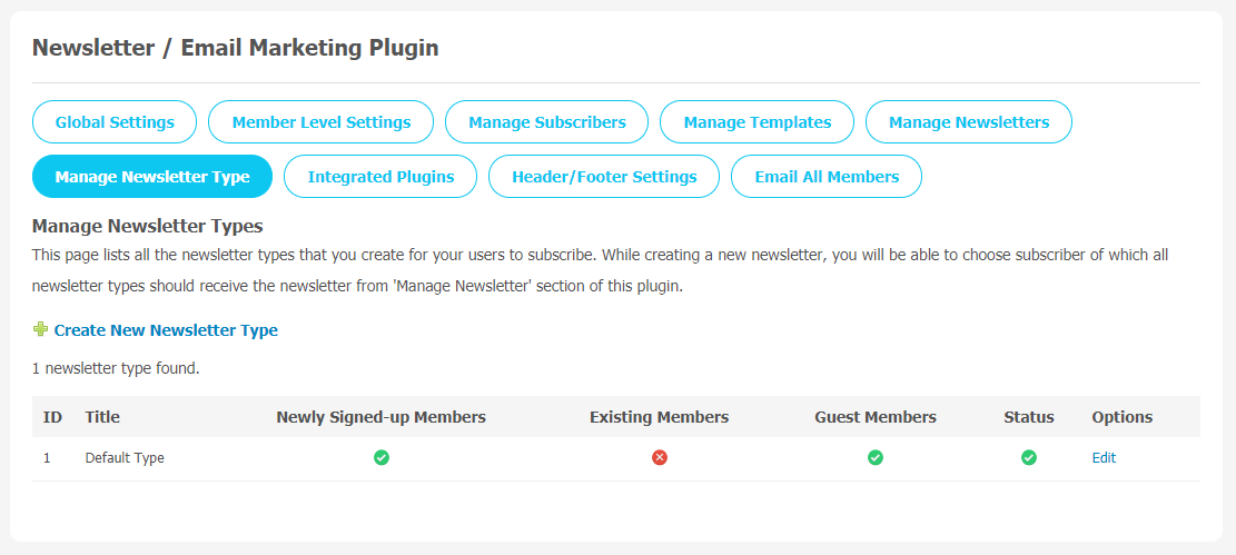 Newsletter/Email Marketing Plugin