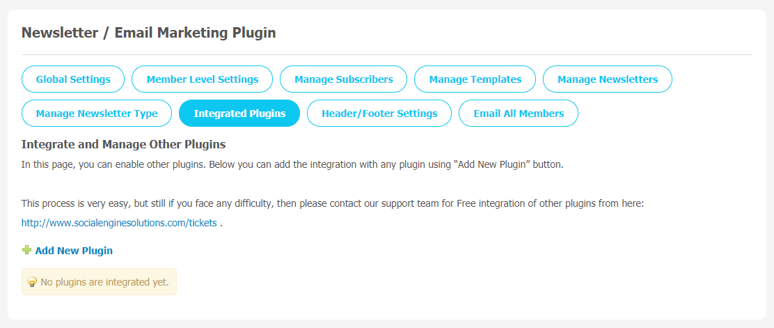 Newsletter/Email Marketing Plugin