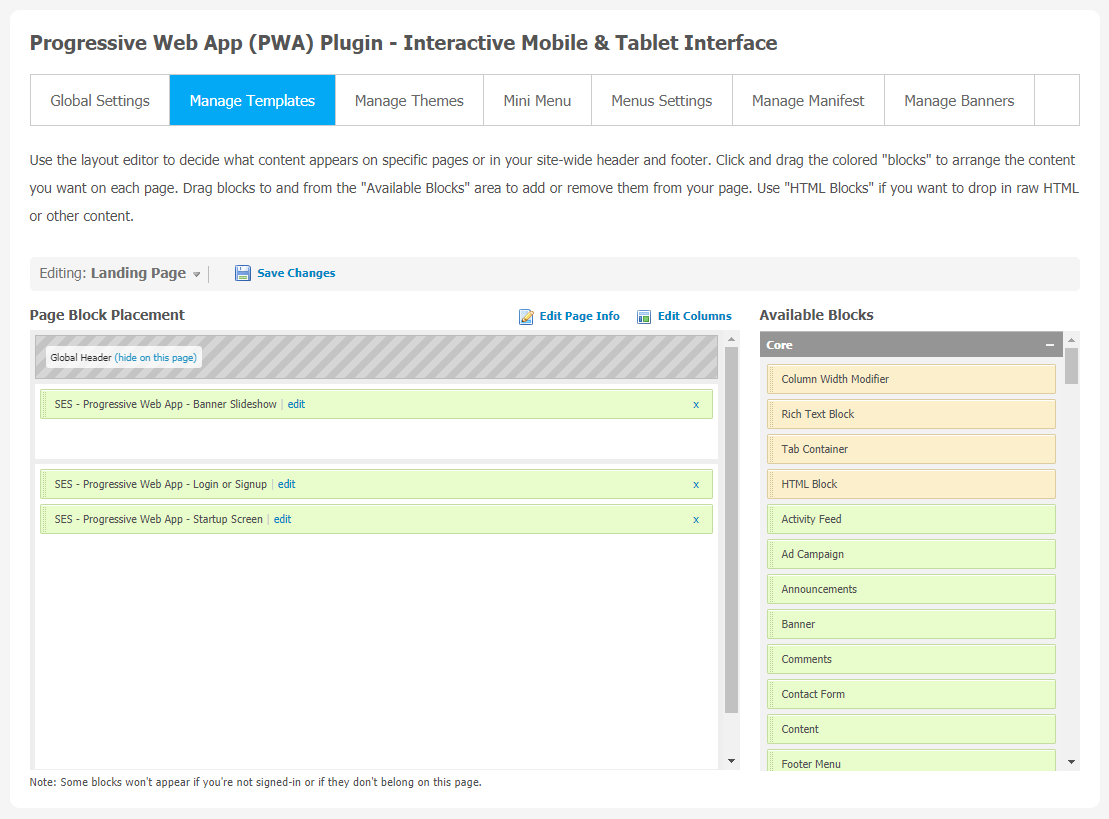 Progressive Web App Plugin