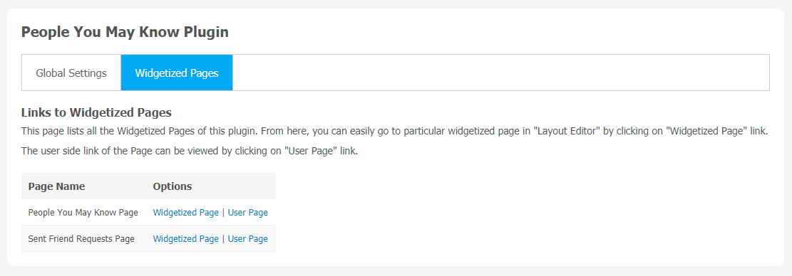 People You May Know Plugin
