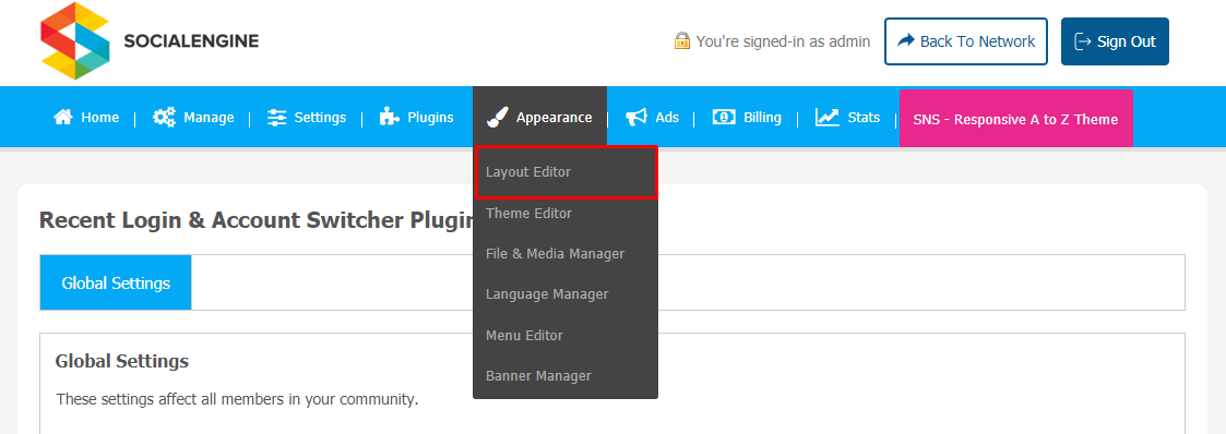 Recent Login & Account Switcher Plugin