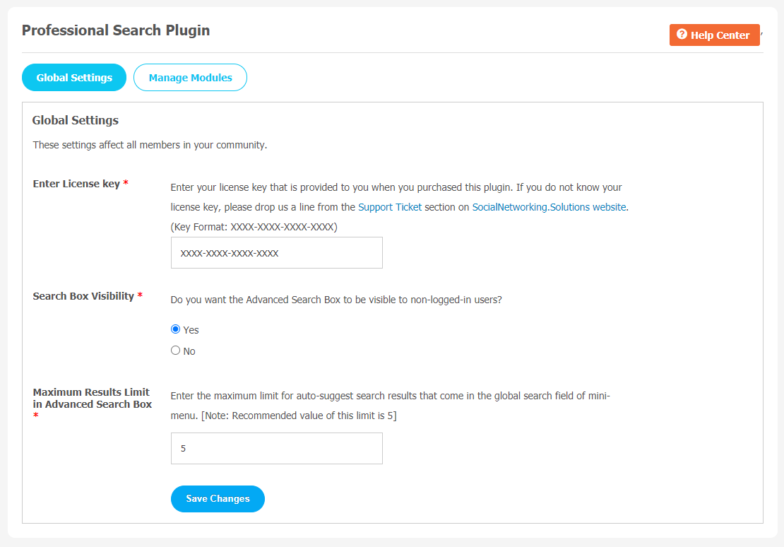 Professional Search Plugin