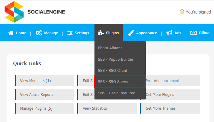 Single Sign On for Multiple SE Sites