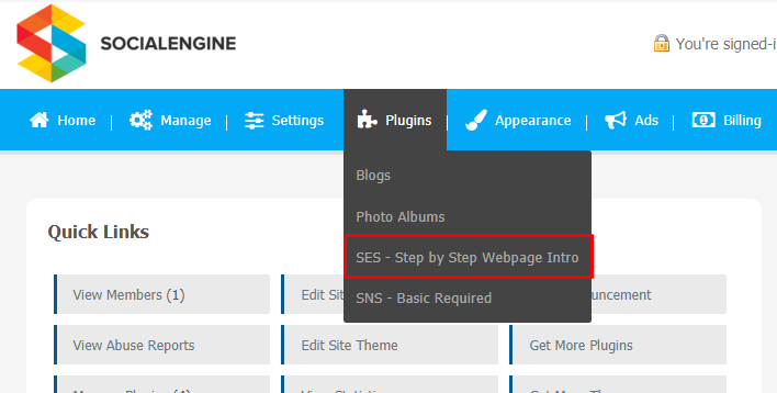 Step By Step WebPage Introduction Tour Plugin