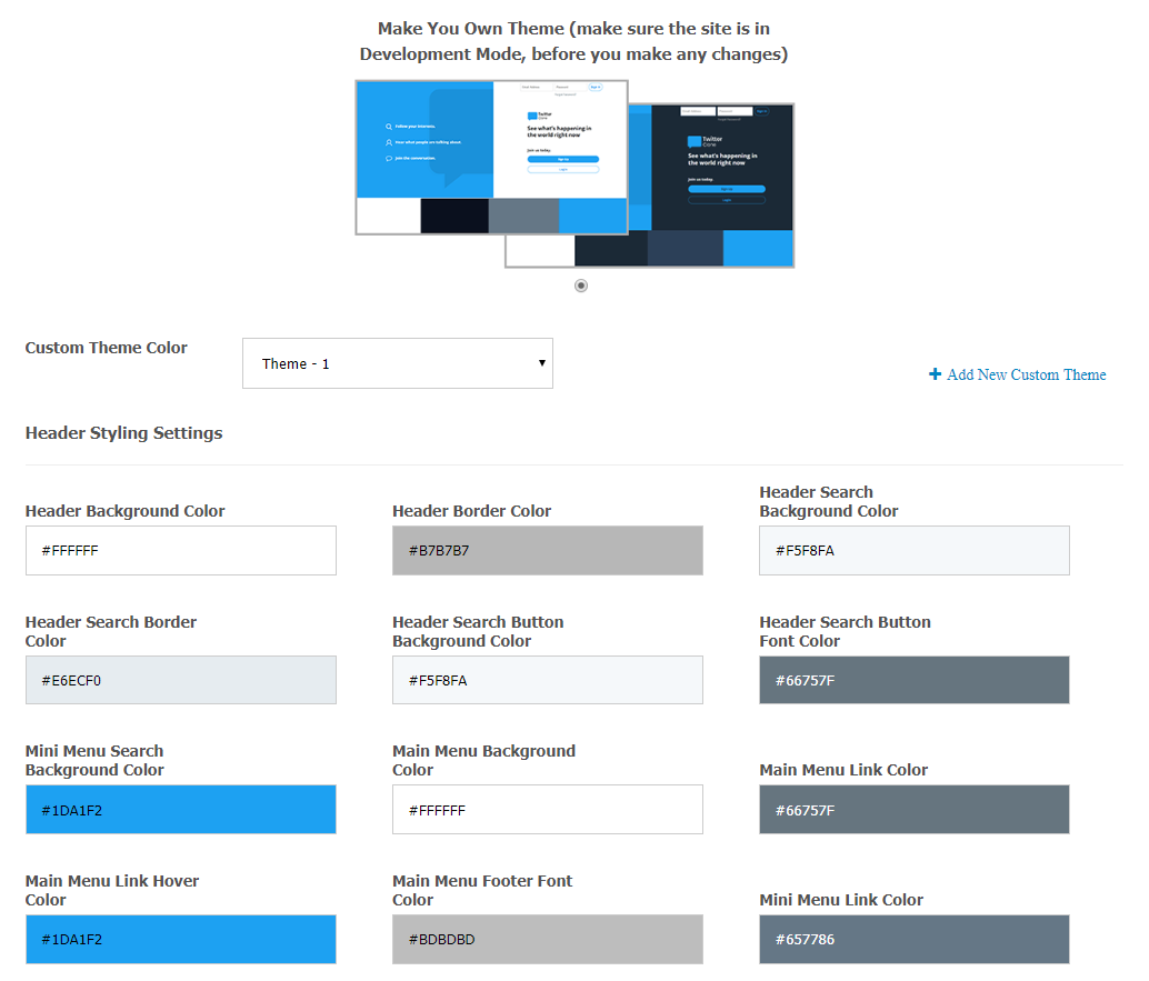 Professional Twitter Clone Theme