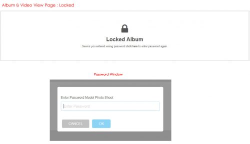 Album & Video View Page : Locked