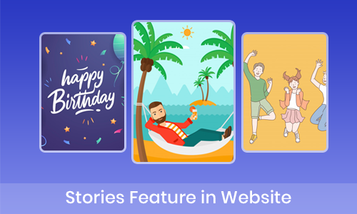 Stories Feature in website