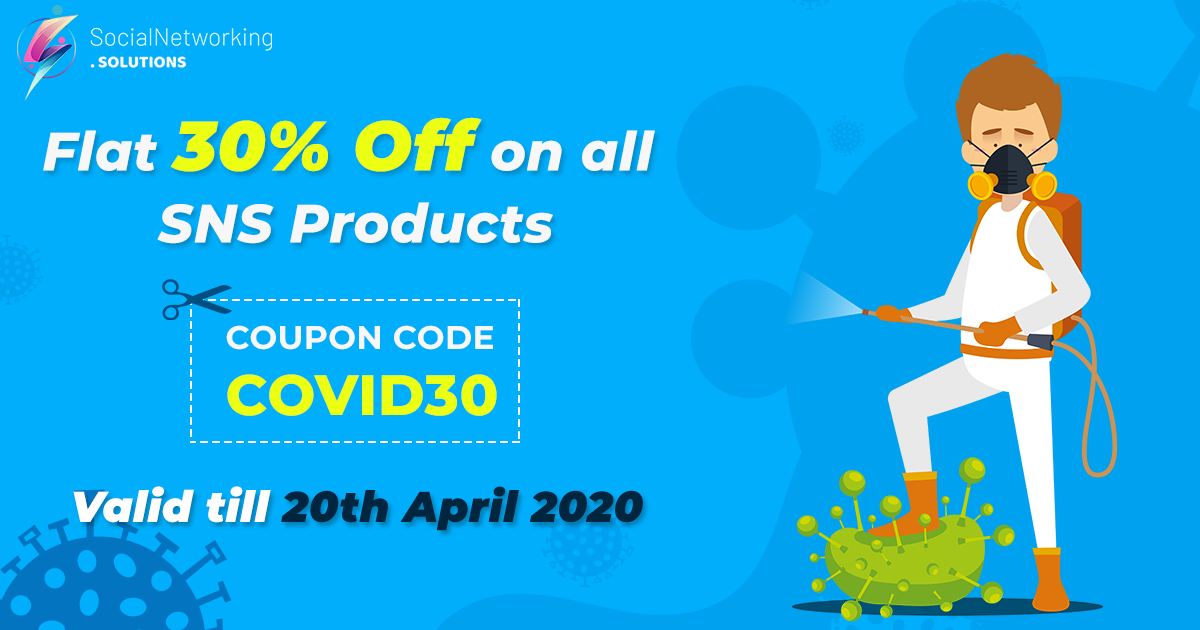 Flat 30% discount on all products due to COVID-19 Pandemic