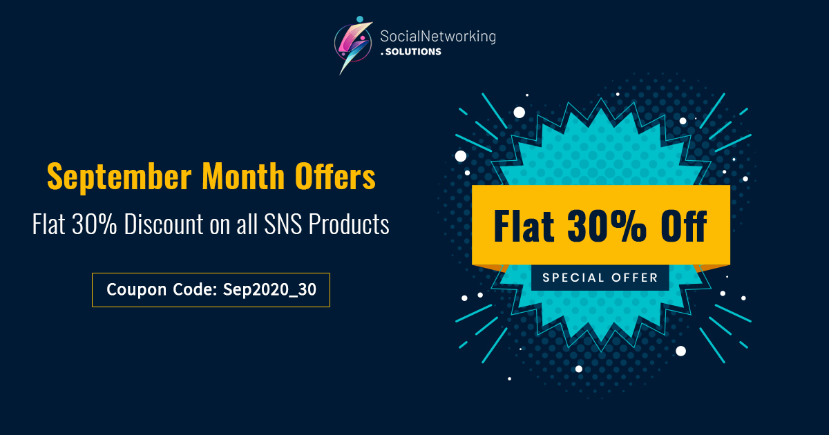September Month Discounts – Flat 30% Discount on all SNS Products