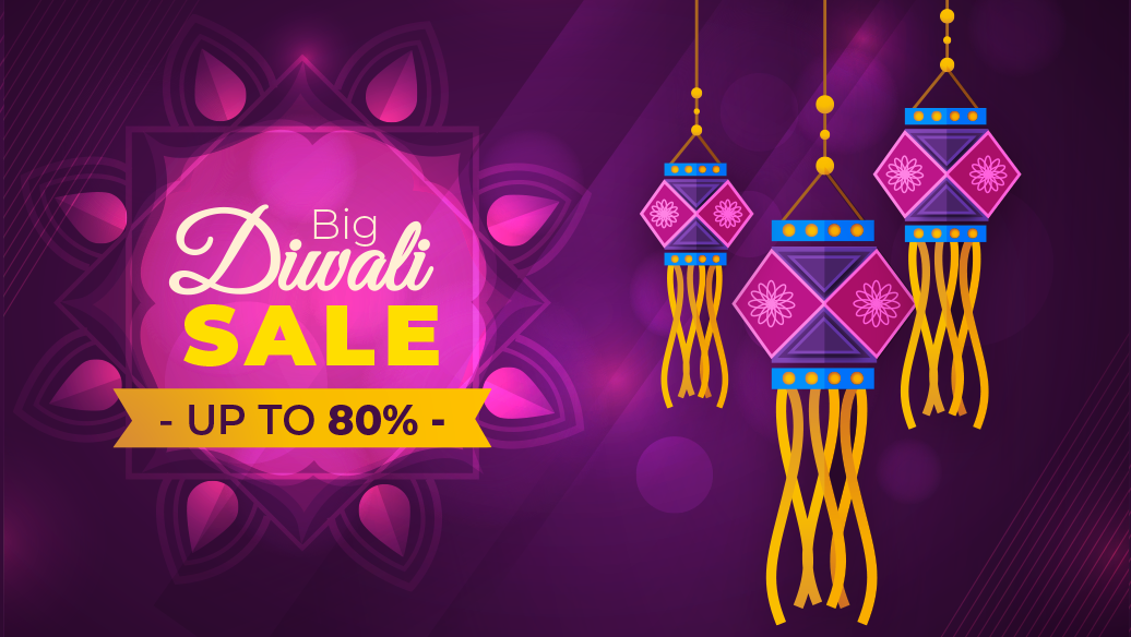 Celebrate Diwali with Bumper Sale - Get Upto 80% Off on Everything!