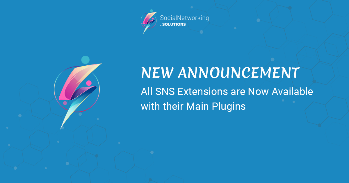 New Announcement - All SNS Extensions are Now Available with their Main Plugins