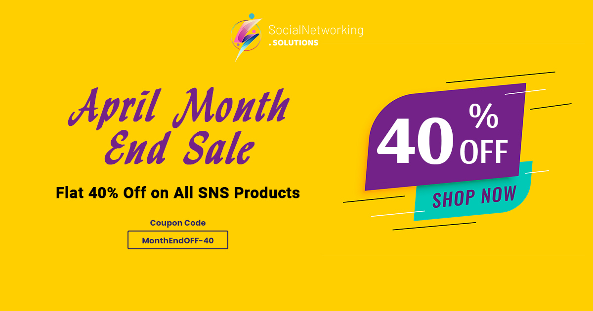 April Month End Sale – Flat 40% Off on All SNS Products