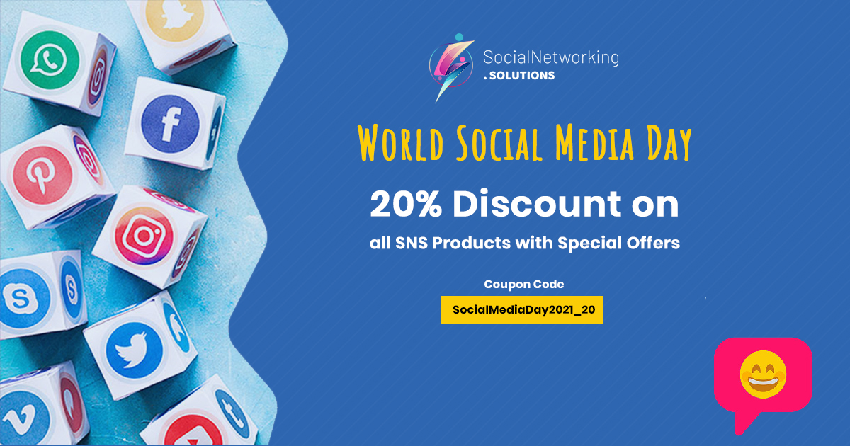 World Social Media Day Celebration – 20% Discount on all SNS Products with Special Offers