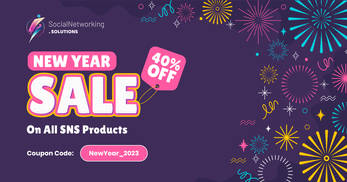 Happy New Year! Get 40% off SocialNetworking.Solutions products NOW
