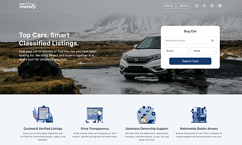 Motofy – Classified Listings Where Cars Find New Owners