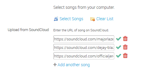 Integration with SoundCloud